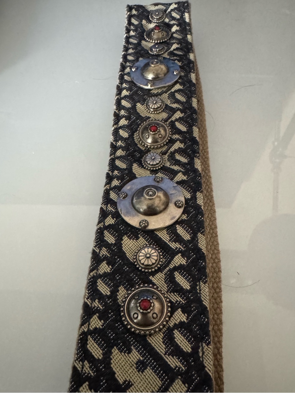 Dior Black and Beige Embellished Shoulder Strap Christian Dior - Picture 2 of 3